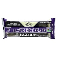 Edward & Sons, Baked Whole Grain Brown Rice Snaps, Black Sesame, 3.5 oz (100 g)