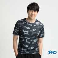 [ZMO] Men Printed Short Sleeve T-Shirt-Camouflage Black TS311