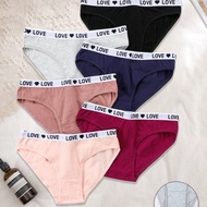 6 Pcs Low Waist Briefs Women Letter Belt Underwear Women Knickers Women Comfortable Panties Pack Set