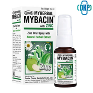 สเปรย์พ่นคอ มายบาซิน สูตรแอปเปิ้ล 15 มล. Myherbal MyBacin with Zinc Greater เกร๊ทเตอร์ฟาร์ม่า  15ml  [DKP]