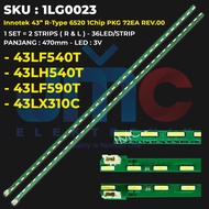Backlight TV LG 43 Inch 43LF540T 43LH540T 43LX310C 43LF590T