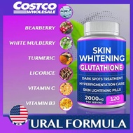 Glutathione Skin Whitening Pills - 120 Capsules 2000mg Glutathione 100% ORIGINAL FROM USA--Costco
