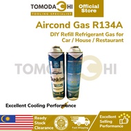 TOMODACHI Aircond Gas R134a DIY 1000g Kereta Peti Sejuk | Topup AC Gas Aircon r134a Refill | Refrigerant Gas Ready Stock