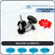 Clamping Knob/ Hand Knob/ Star Knob/ Star Knob Male Thread/ Clamping Screw Knob (6050 Series) M6 M8