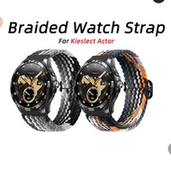 For Kieslect Actor Nylon Strap Elastic Woven Watch Strap