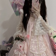 Ready Stock China lolita lolita Inner Gauze Lace Shirt Women Long-Sleeved Bottoming Shirt Women's To