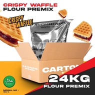 Fresco Crispy Waffle Premix Flour 24kg per carton Tepung Waffle