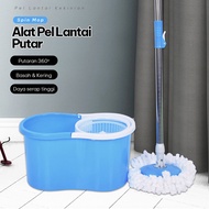 Spin Mop Alat Pembersih Bahan Plastik PP Dengan Ember Pengering Lap Pel