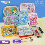 Yummy Sip Lunch Box Stainless Steel 710ml | Stainless Steel Lunch Box | Dining Place | 710ml Lunch B