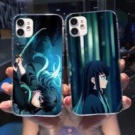 TK-1 Demon Slayer Muichiro Cell Phone Case for iPhone   13 12  XS X 8 7 6 Plus Mini Pro  SE 2022 Cle