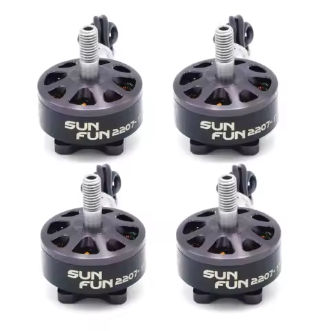 4pcs SUN FUN 2207 1750KV 2450KV 2750KV CW Thread FPV Racing Brushless Motor For RC Drone Quadcopter 