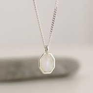47BAG 925 Silver Aile Gemstone Necklace/ ELLE