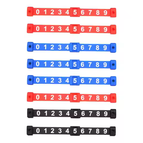 2PCS Football Score Counter 0 to 9 Portable Table Football Goal Counter Keeper Record Scoring Marker