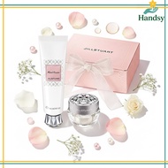 JILL STUART Lip Balm & Hand Cream Set - 2pc White Floral, Clear Balm, Gift Set, From Japan