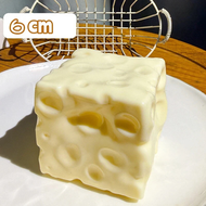 Jumbo Cheese Cube Stress Ball Big Cheese Shapeable Squeeze Ball Non-Bounce Fidget Toy ASMR Sensory A