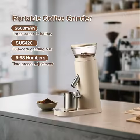 ITOP LDCG200 Coffee Grinder Portable 2600mAH Charging Wireless Grinding 41mm 5 Core Burr 200rpm Grin