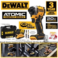 Dewalt Atomic DCF850D2A 6.35mm ( 1/4" ) 20V Brushless Cordless Compact Impact Driver 1B1C ( DCF850D2