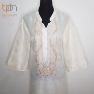 Modern Filipiniana Lady Barong Dress Formal Authentic Barong Tagalog for Women Kimona Quality Piña O