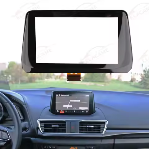 7 Inch Touch Screen Digitizer B61A611J0 For Mazda 3 GPS Alexa With Frame 17-2018 Car Multimedia Play