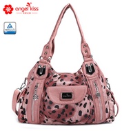 Angel kiss European And American Niche Women's Brand Bag Leopard Print Handbag Trendy