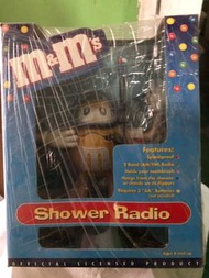 M &amp; M 朱古力 Shower Radio Scuba Driver AM FM 浴室收音機