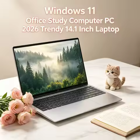 Portable 14.1 Inch Laptop Intel 6500Y 32GB RAM 2TB SSD 5000mAh Windows 11 Fingerprint Unlock Busines