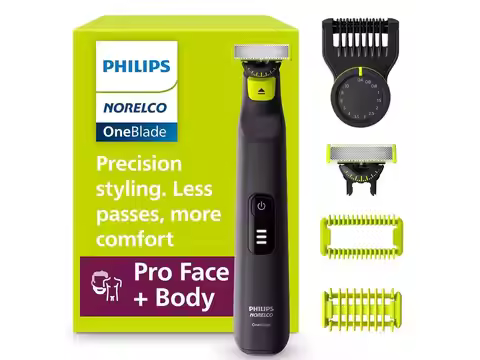 Philips Norelco OneBlade 360 Pro Hybrid Face & Body Electric Trimmer QP6542/70