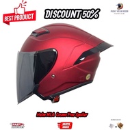 Helm Half Face MLA Cosmo Kekinian Helmet Pria Wanita Dewasa Sni Paket Ganteng Free Spoiler Busa Teba