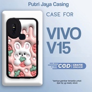 Vivo V15 Aesthe Cute 07 Case Latest Hardcase Softcase Glossy Kesing Putri Jaya Case