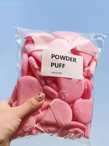 20/10/3/1pc Triangular Velvet Makeup Powder Puff, Facial Powder Puff, Reusable Makeup Powder Puff, A