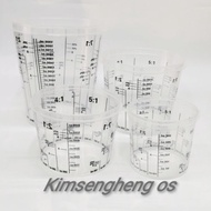 2K PAINT / CLEAR MIXING MEASURING CUP/BEKAS SUKAT CAT /300ML/600ML/1100ML/1900ML