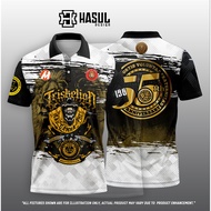 This is a Hasul Design Tau Gamma Phi Triskelion 57th Anniversary polo shirt.