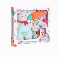 jollybaby - Jollybaby Baby Sooting Toy-Bunny 3 in 1 | 新生兒 安撫啓蒙禮盒套裝 | Bunny 小兔bb | 玩具搖鈴 | 毛絨益智 推車掛件 |