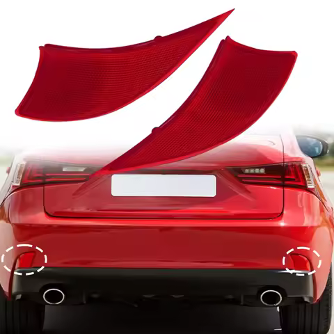 For Lexus IS200t IS250 IS300 IS350 2 pcs Car Rear Tail Bumper Reflectors 81920-53051 81920-53050 819