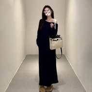 No Brand | ชุดเดรสสีดำเพรียวและหรูหรา