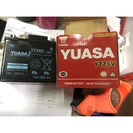 YUASA BATTERY YTZ6V -1pc