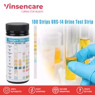 Vinsencare 100 Strips URS-14 Urine Test Strip for 14 Parameters: robilinogen, Bilirubin,Ketone,Creat