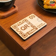 INPI HOUSE Signage Table Number - Menu Sign, Table Number, Promotion - Wood Decorative Items