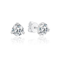 TAKA Jewellery Round Brilliant Lab Grown Diamond Earrings 10K