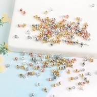 10Pcs Positioning Beads Loose  Copper Stopper Spacer Bead Metal  Crimp Charms Accessories for Bracel