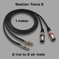 Kabel audio canare mixer ke power 2 rca to 2 xlr male