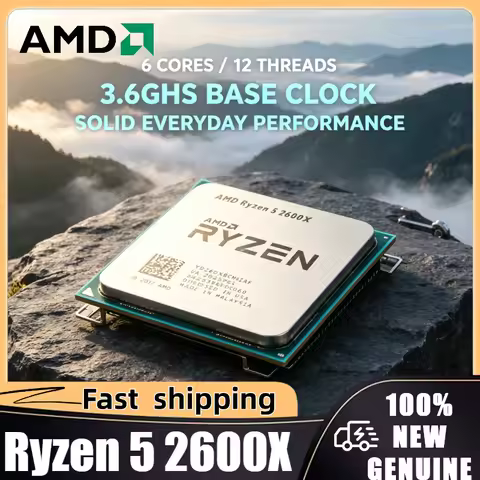 AMD Ryzen 5 2600X 3.6GHz 95W R5 2600X 6-Core 12-Thread CPU Processor LGA AM4 100% Brand New