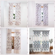 Langsir Tingkap Murah Hook & Rod 2IN1 Type Modern Langsir Sliding Door / Blind Curtain Door Curtain
