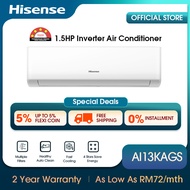 [FREE Shipping] Hisense Standard Inverter Air Conditioner 空调 (1.5HP / R32) AI13KAGS