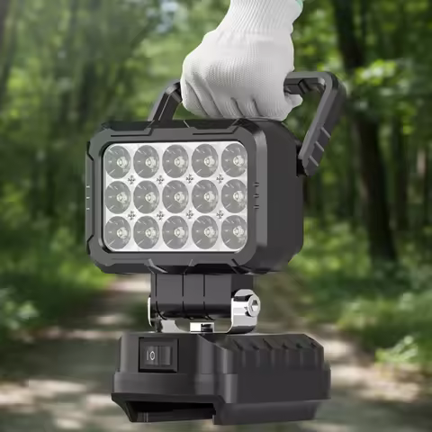 LED Work Light with 2 USB Charging Port for Makita Battery Spotlight Work Lamp Battery NOT Included