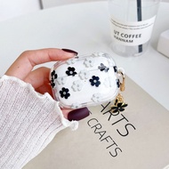 Transparent Flower Glitter airpods 4 Protective Case Apple Earphone pro 2 Soft airpods4