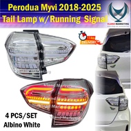 Perodua Myvi MK7 Design Dynamic Tail Lamp With Signal Running Albino Lampu Belakang Myvi 2018-2025