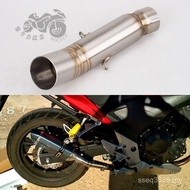 Mi Middle Section 51mm Suitable for cbr500r Muffler Motorcycle Pipe Exhaust Pipe Modified Muffler cb
