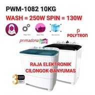 mesin cuci polytron pwm 1082 10 kg mesin cuci 2 tabung