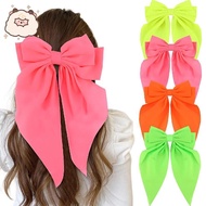 80s Accessories for Women Girls Hair Bows with Long Tail Bow Clip 80s Halloween Costume Accessories 